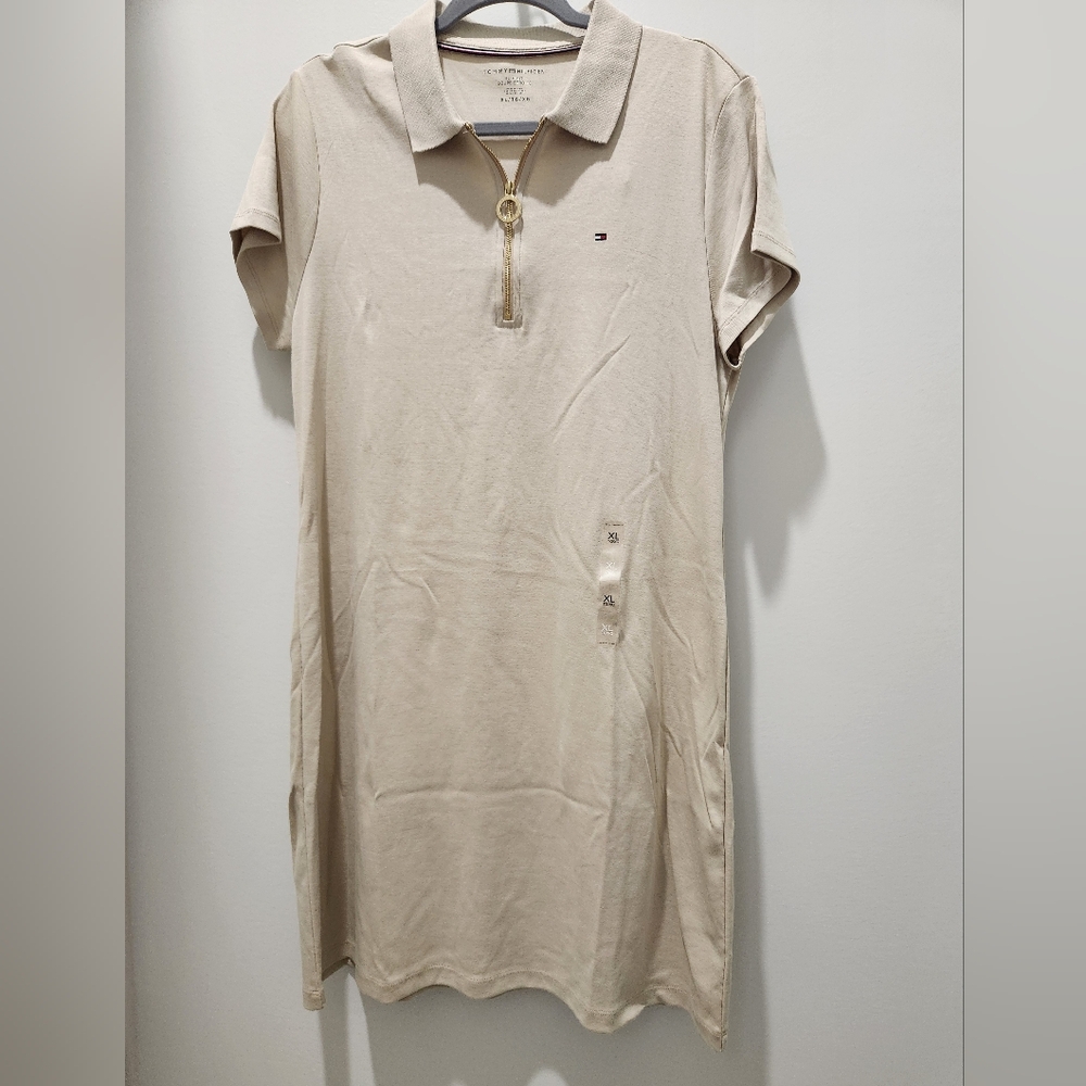 Tommy Hilfiger Beige Polo Dress